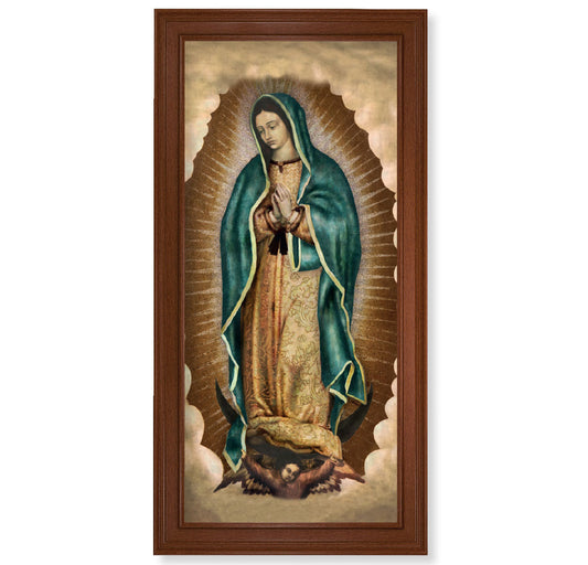 Our Lady of Guadalupe Walnut Finish Framed Art