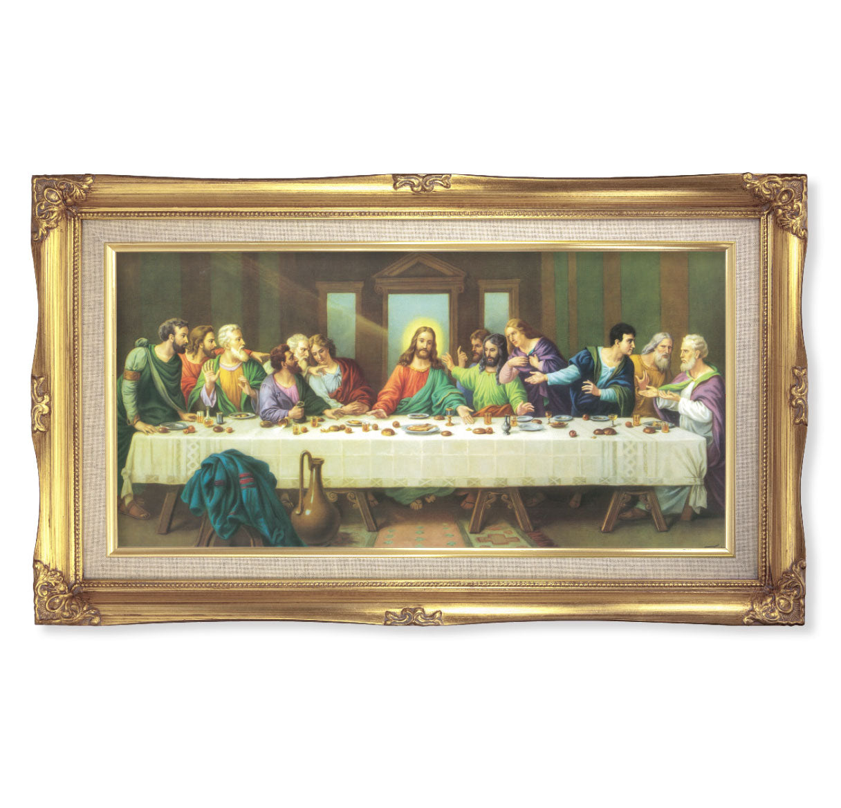 Last Supper Gold-Leaf Framed Art