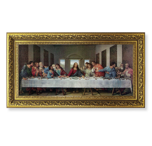 Last Supper Gold-Leaf Framed Art