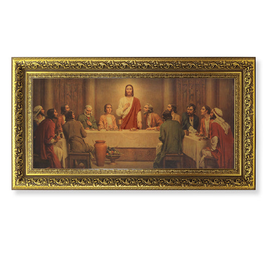 Last Supper Gold-Leaf Framed Art