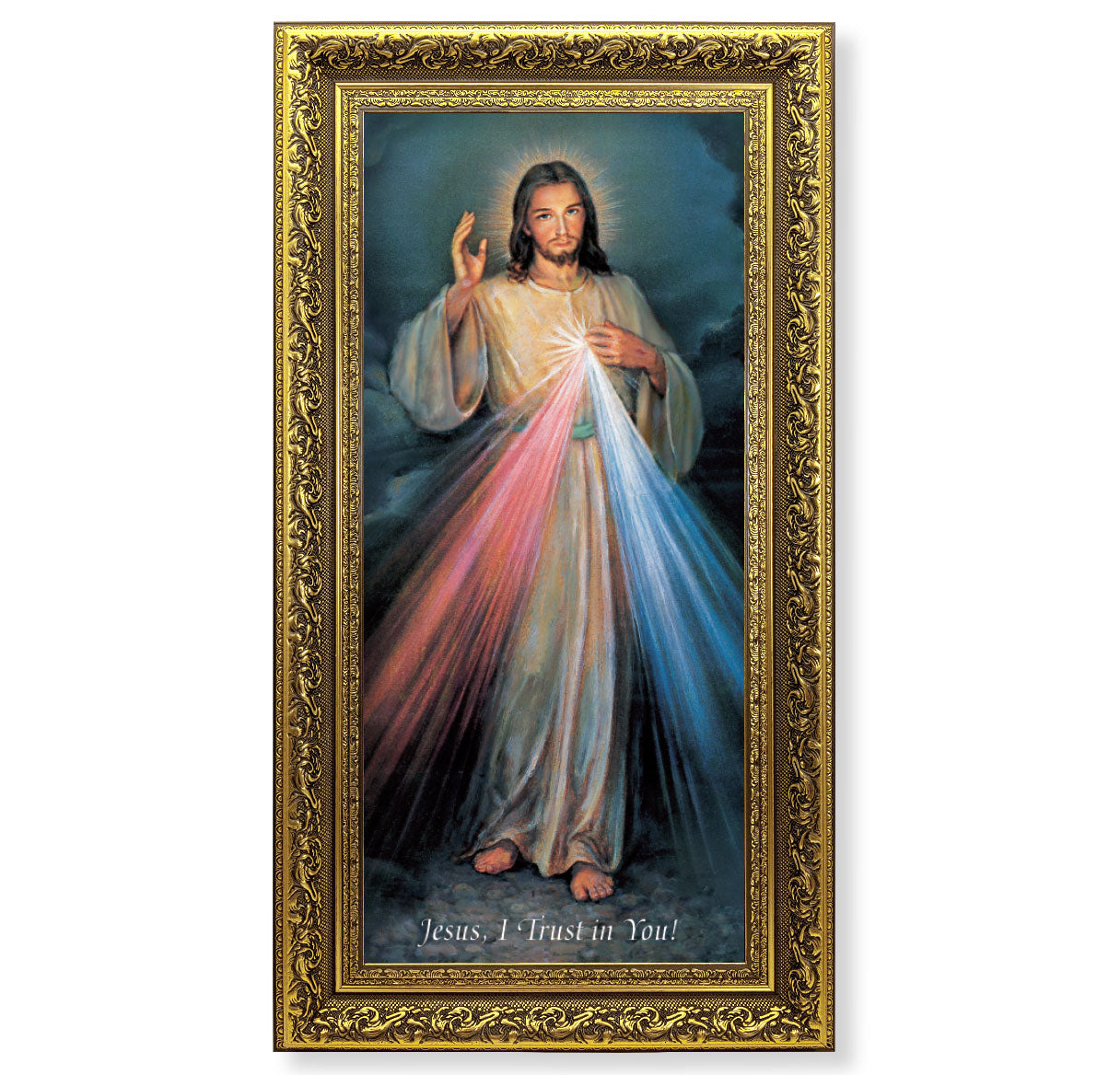 Divine Mercy Gold-Leaf Framed Art