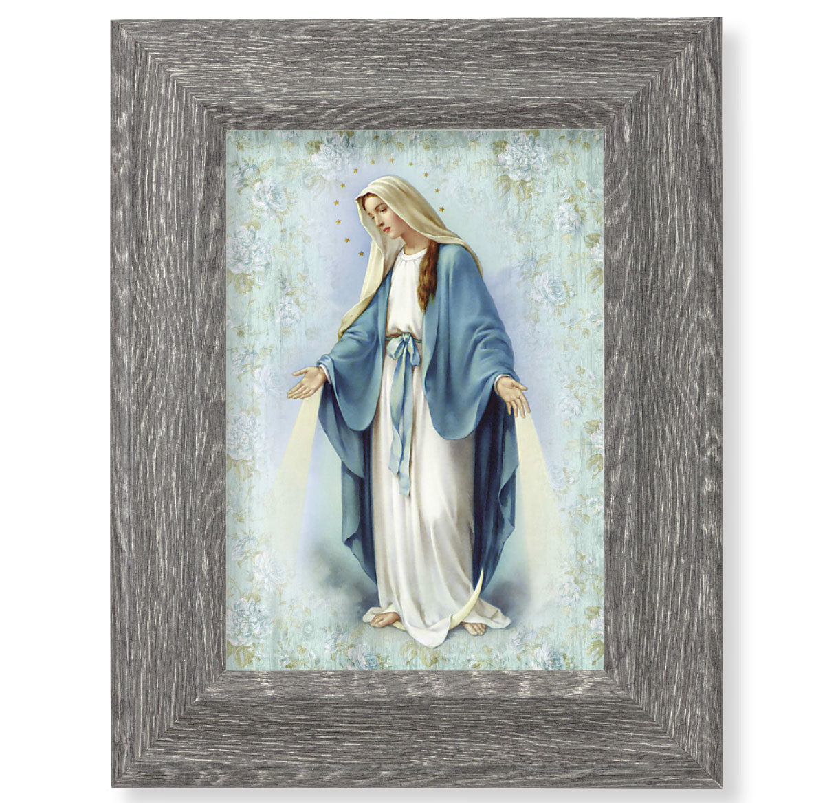 Our Lady of Grace Gray Framed Art