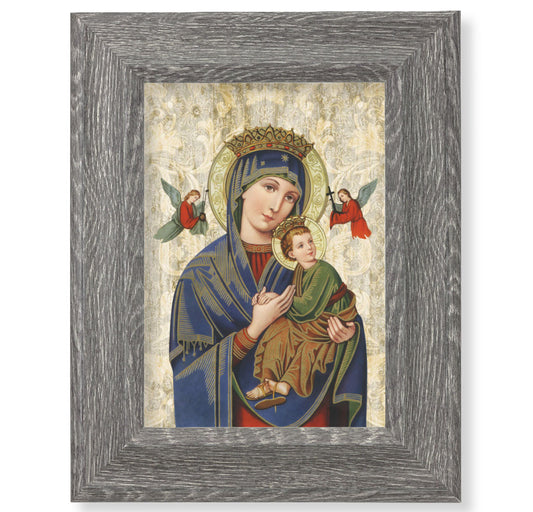 Our Lady of Perpetual Help Gray Framed Art