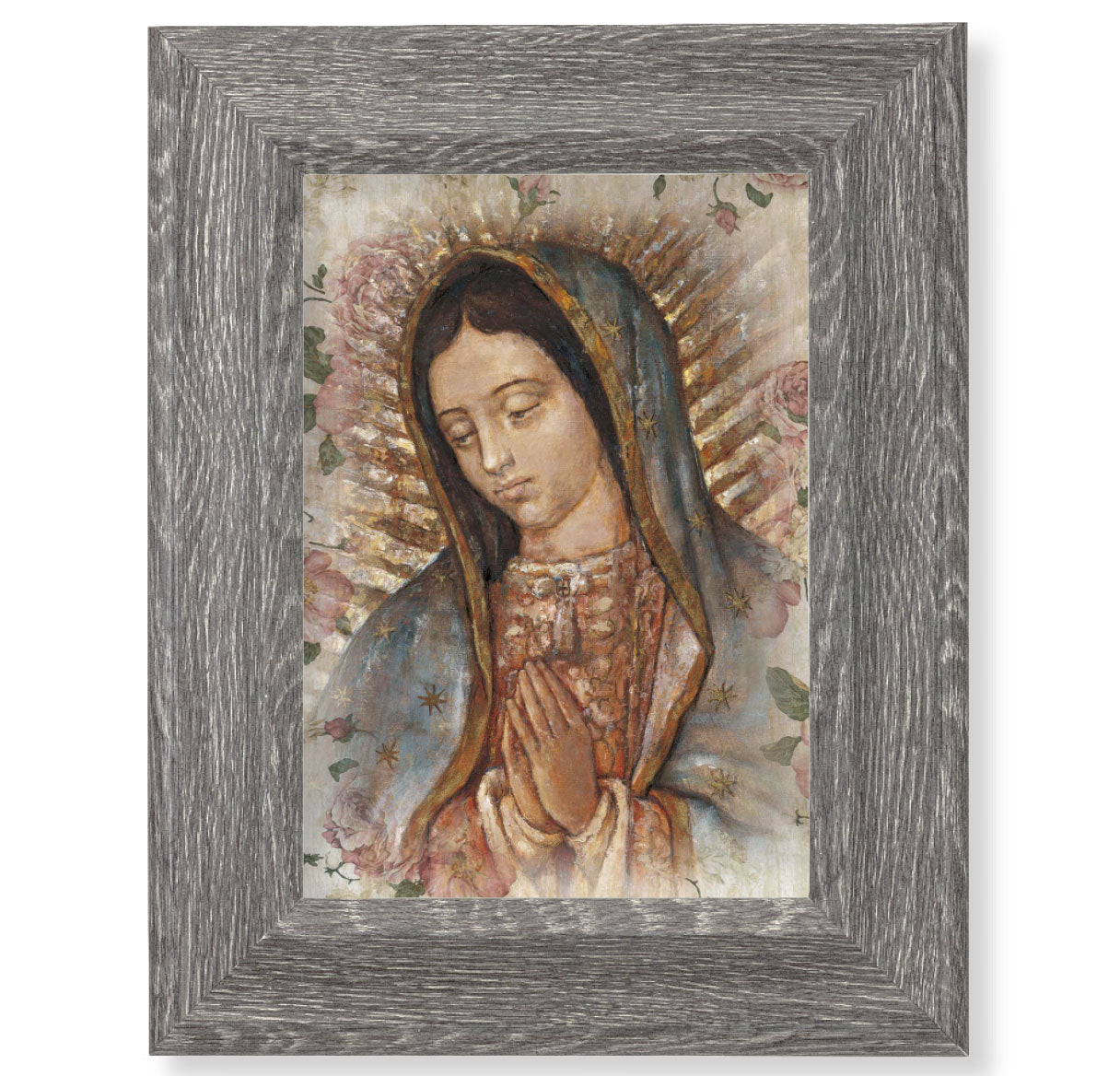 Our Lady of Guadalupe Gray Framed Art