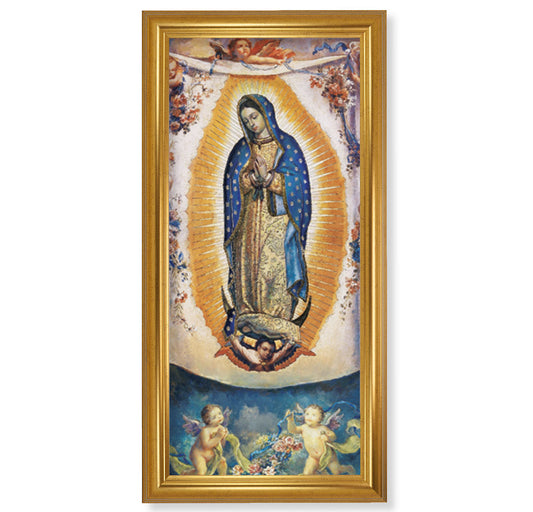 Our Lady of Guadalupe Gold Framed Art