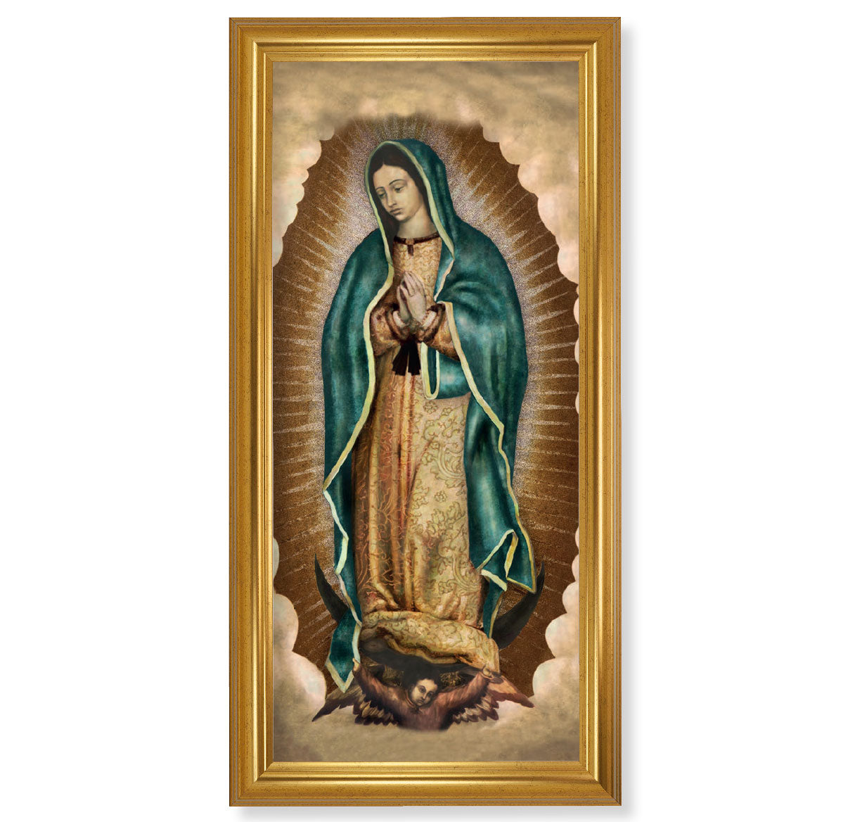 Our Lady of Guadalupe Gold Framed Art