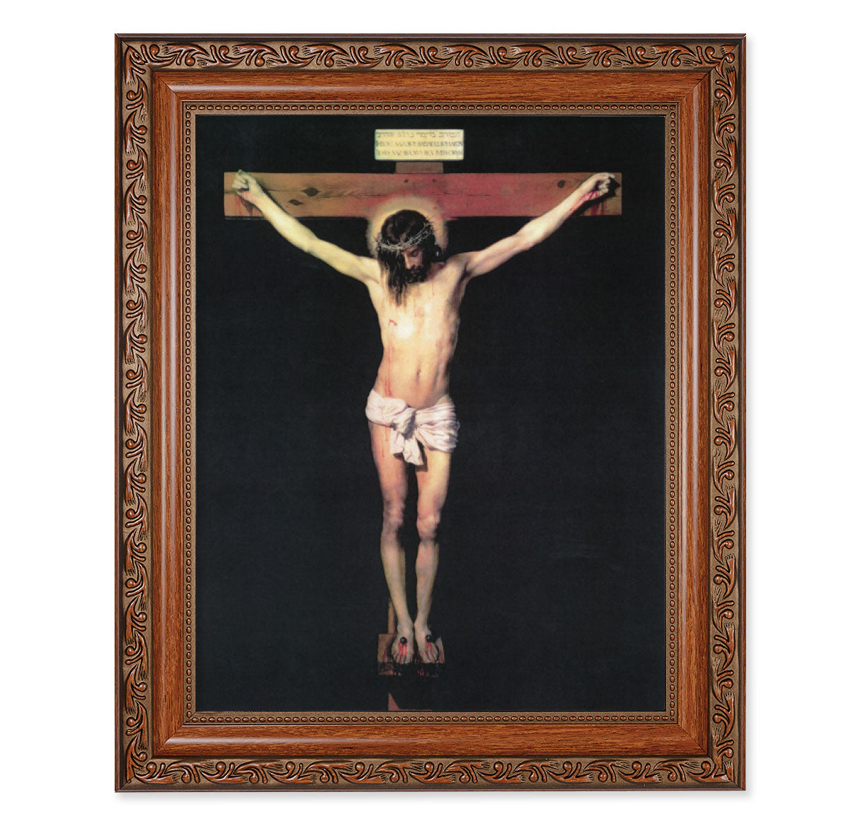 The Crucifixion Mahogany Finished Framed Art