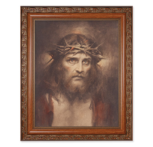 Ecce Homo Mahogany Finished Framed Art