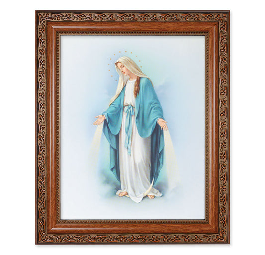 Our Lady of Grace Mahogany Finished Framed Art
