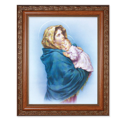 Madonna of the Streets Mahogany Finished Framed Art