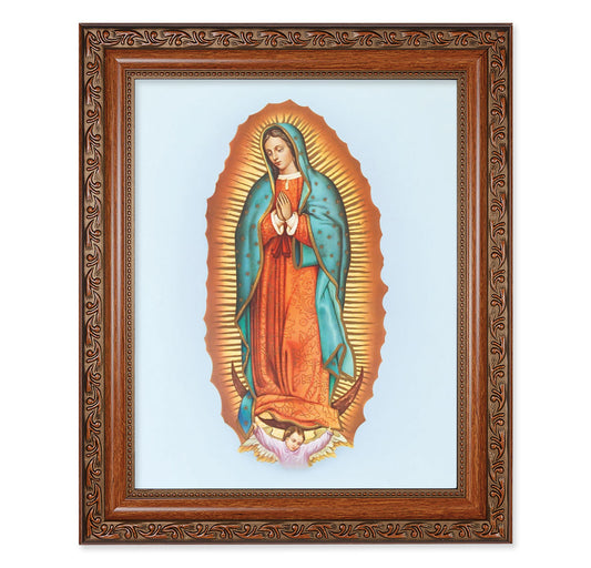 Our Lady of Guadalupe Mahogany Finished Framed Art