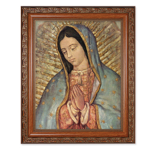 Our Lady of Guadalupe Mahogany Finished Framed Art