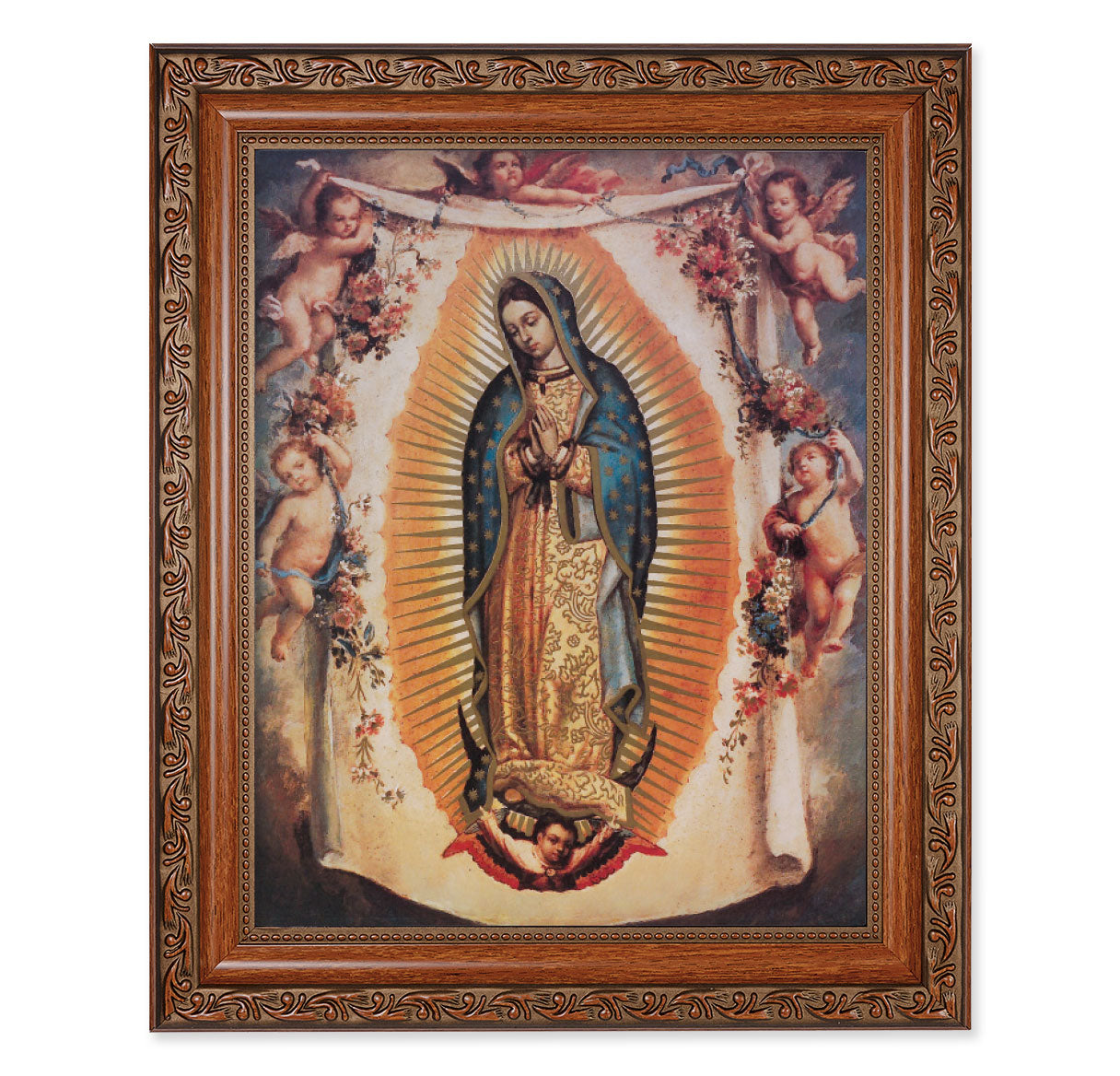 Our Lady of Guadalupe with Angels Finished Framed Art
