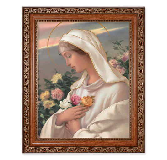 Mystical Rose Mahogany Finished Framed Art