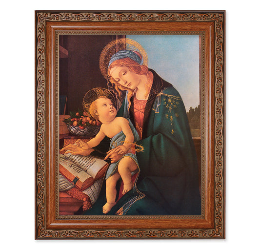 Madonna and Child Mahogany Finished Framed Art