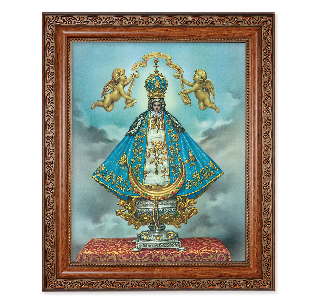 Virgen de San Juan Mahogany Finished Framed Art