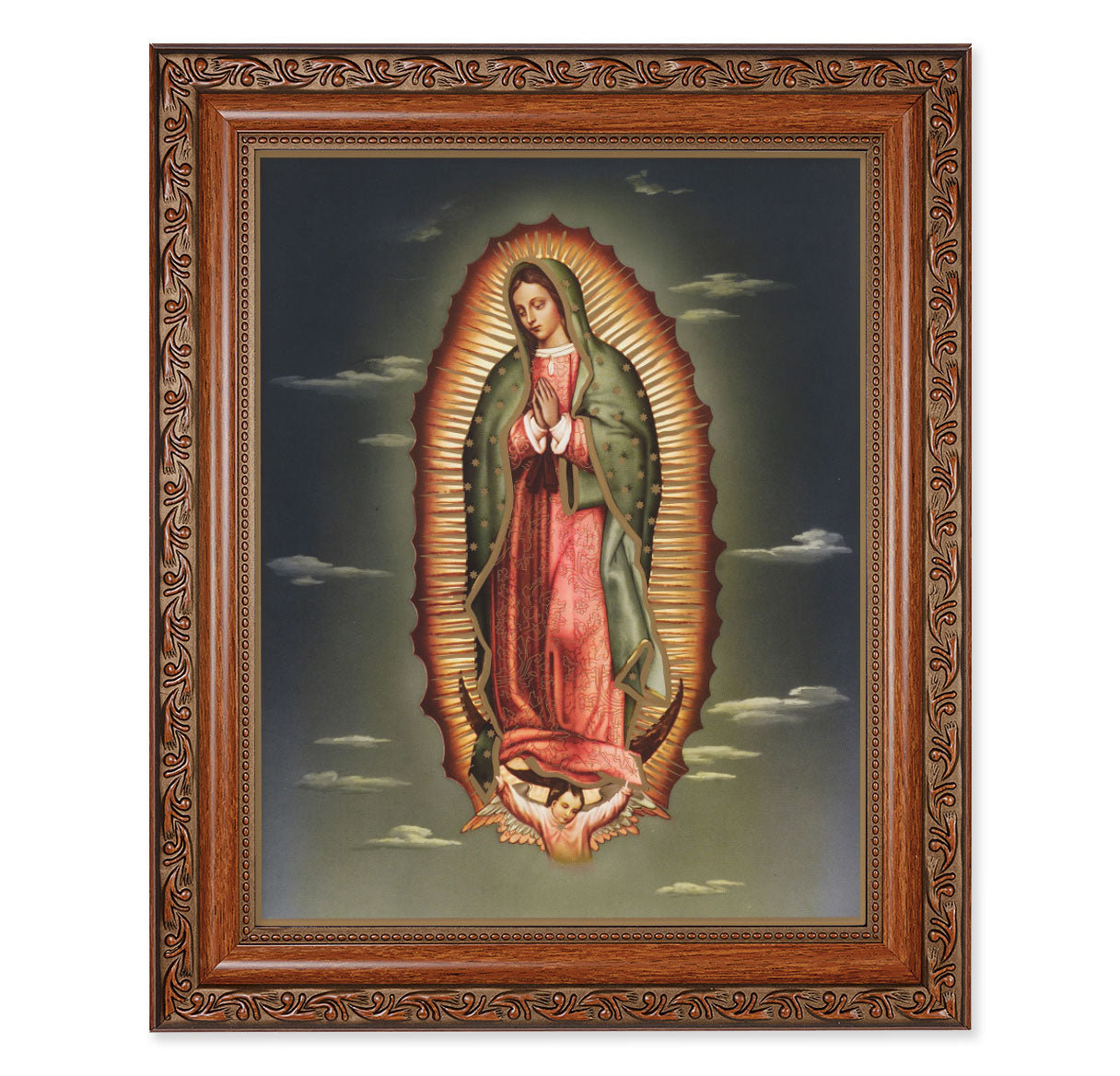 Our Lady of Guadalupe Mahogany Finished Framed Art