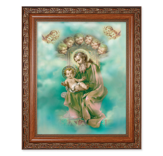 St. Joseph Mahogany Finished Framed Art