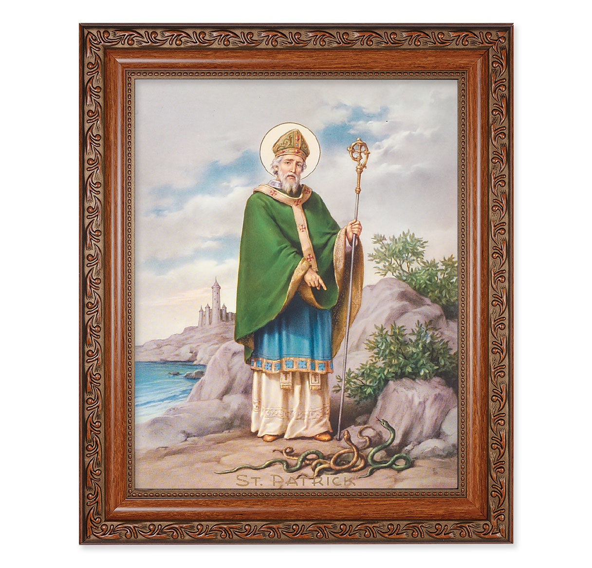 St. Patrick Mahogany Finished Framed Art