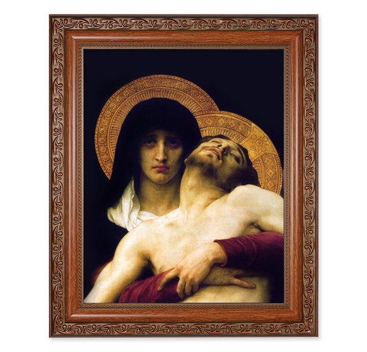 The Pieta Mahogany Finished Framed Art