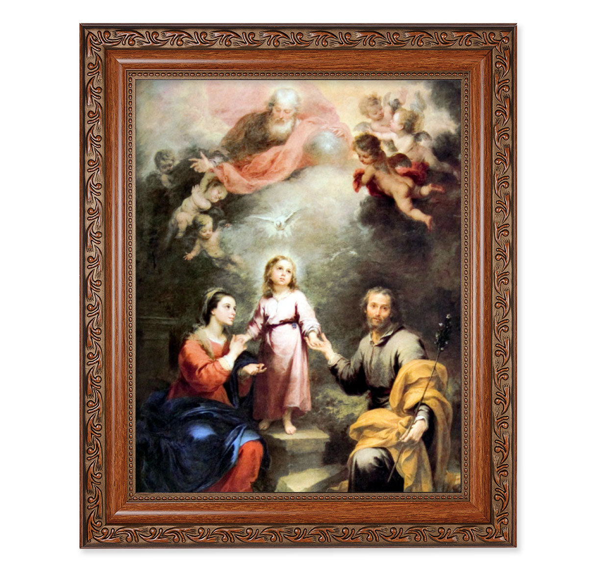 Heavenly and Earthly Trinities Mahogany Finished Framed Art