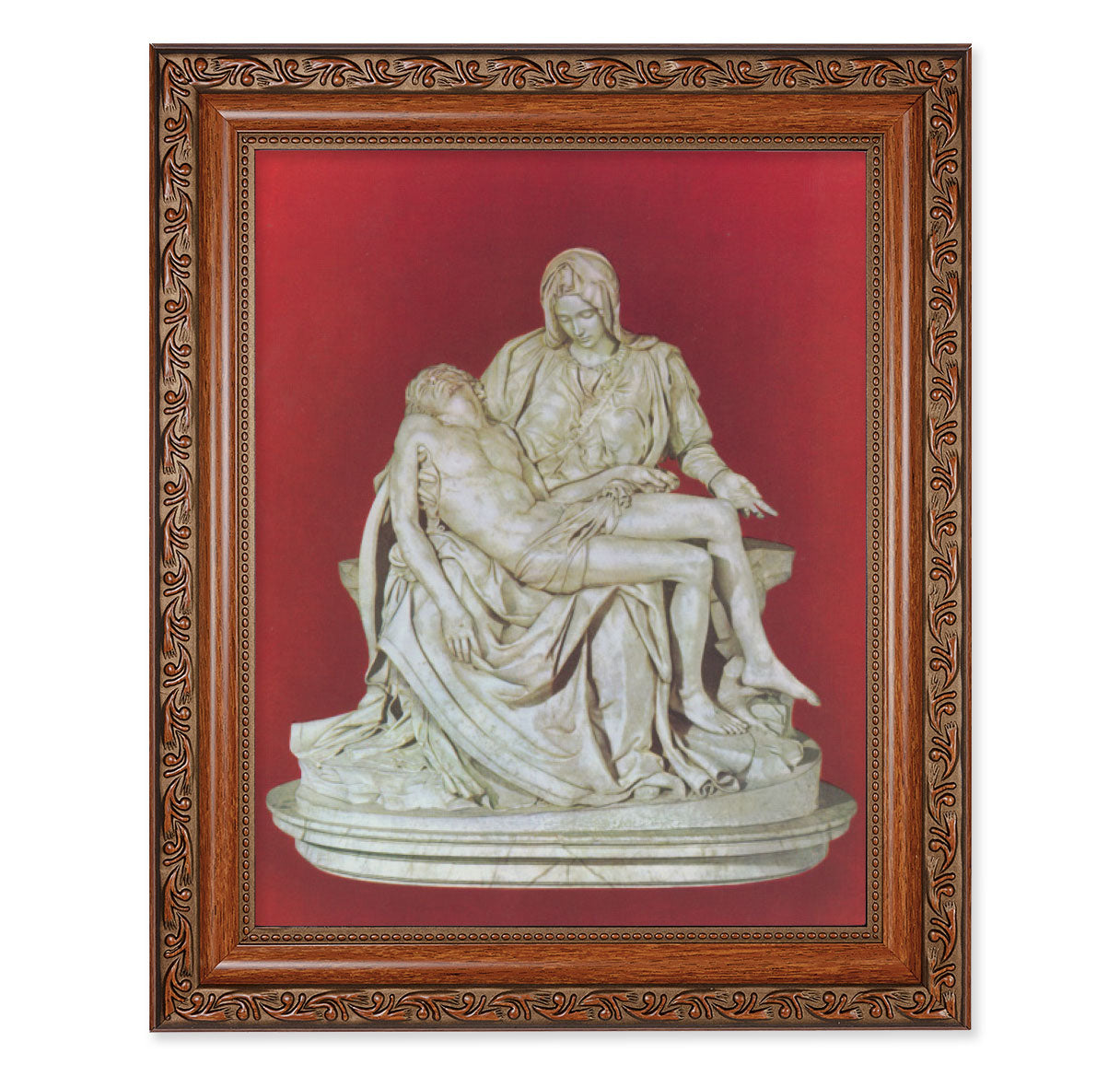 The Pieta Mahogany Finished Framed Art