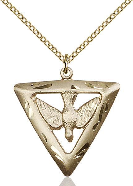 14kt Gold Filled Holy Spirit / Triangle Pendant