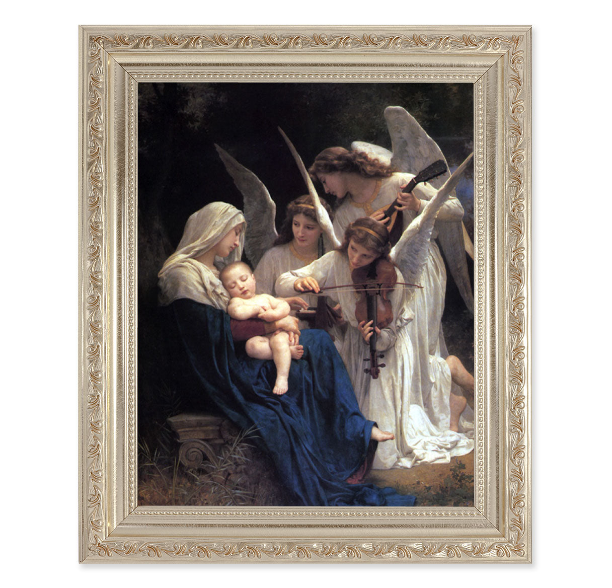 Heavenly Melody Antique Silver Framed Art