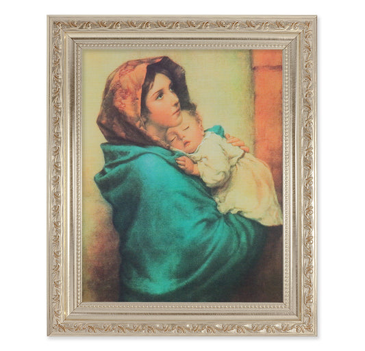 Madonna of the Streets Antique Silver Framed Art