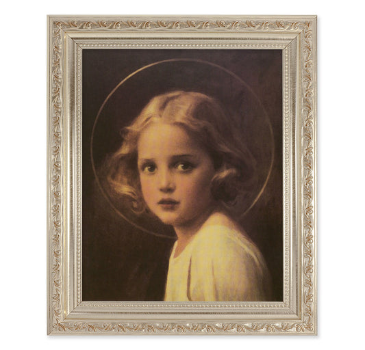 Mary Most Holy Antique Silver Framed Art
