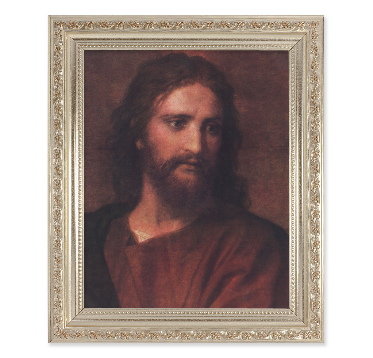 Christ at 33 Antique Silver Framed Art
