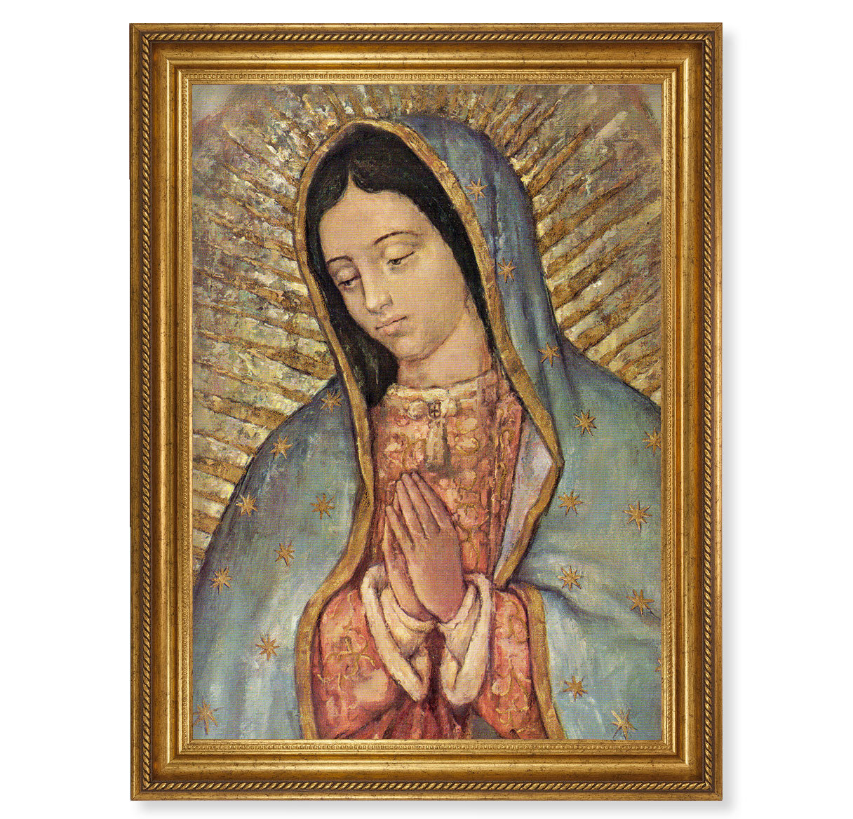 Our Lady of Guadalupe Antique Gold-Leaf Framed Art