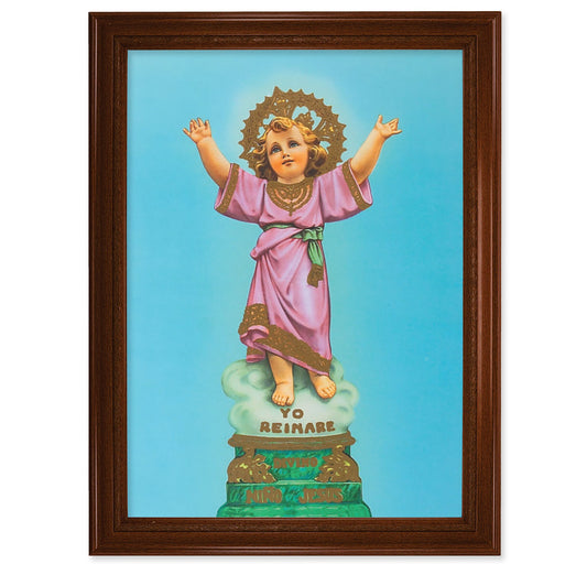Divino Nino Walnut Finish Framed Art