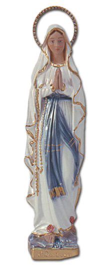 Our Lady Of Lourdes Statue with Halo