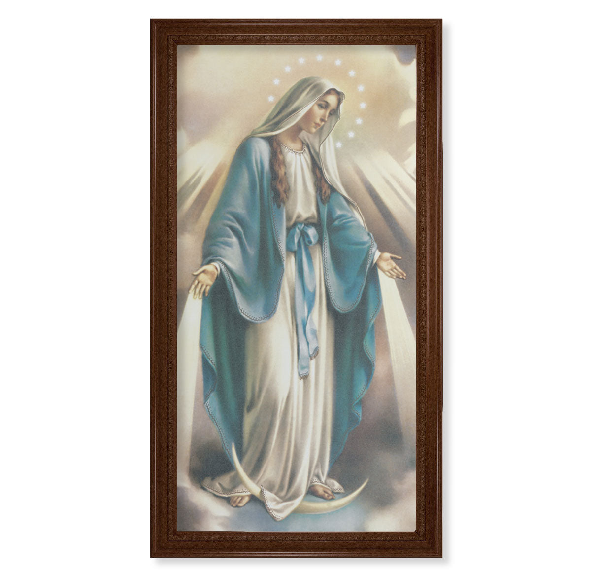 Our Lady of Grace Walnut Finish Framed Art