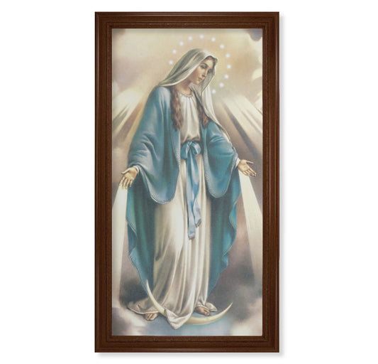 Our Lady of Grace Walnut Finish Framed Art