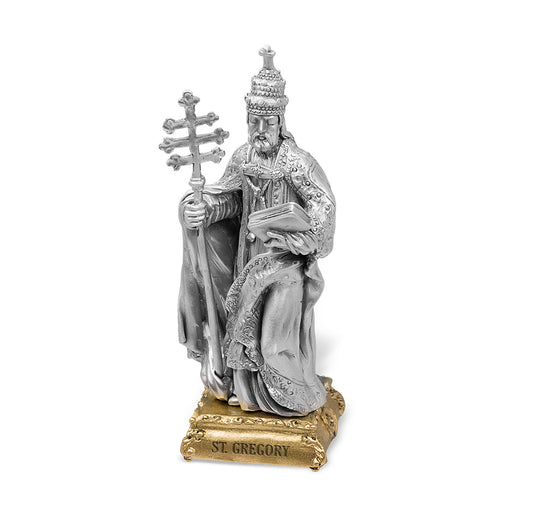 St. Gregory the Great Pewter Statue