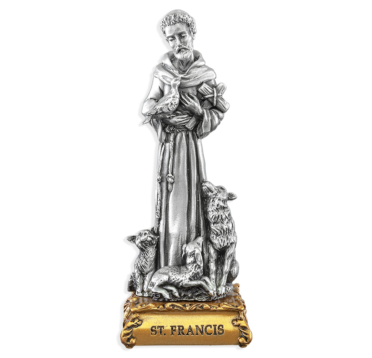 St. Francis of Assisi Pewter Statue