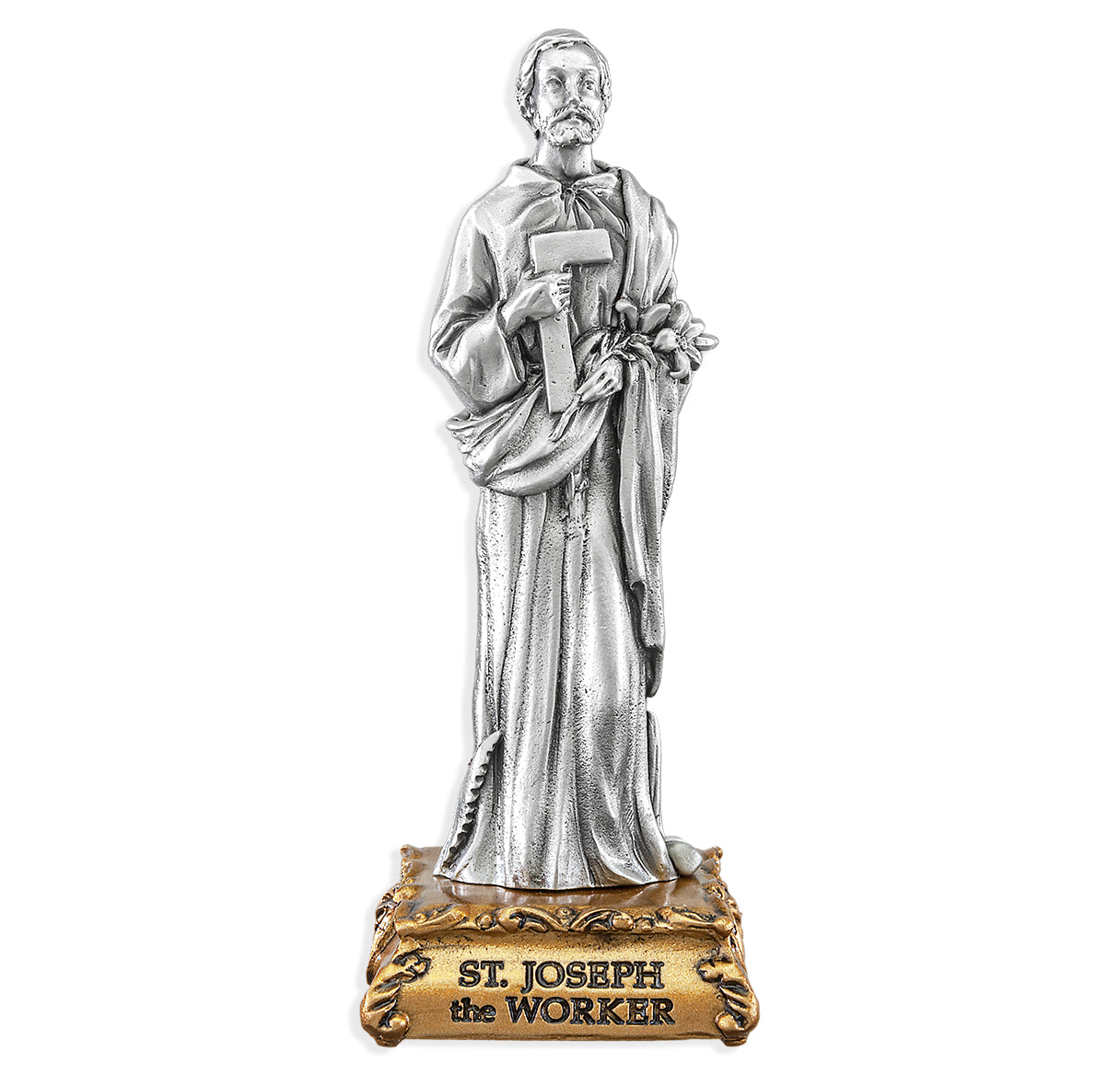 St. Joseph the Worker Pewter Statue – The Catholic Shop