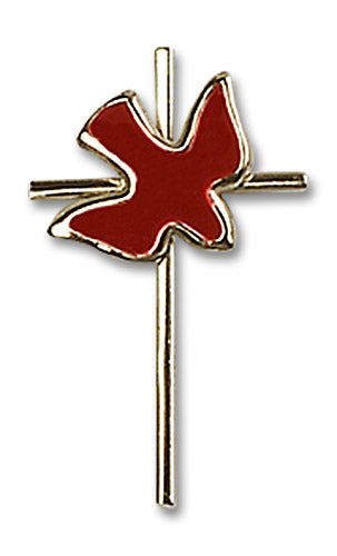 14kt Gold Cross / Holy Spirit Medal