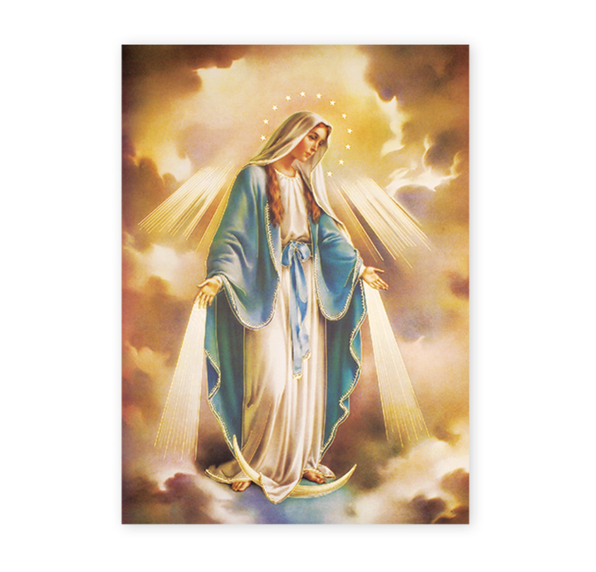 Our Lady of Grace Italian Lithograph