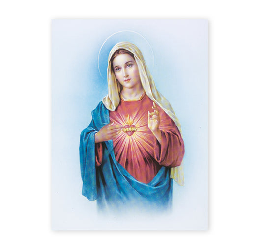 Immaculate Heart of Mary Italian Lithograph