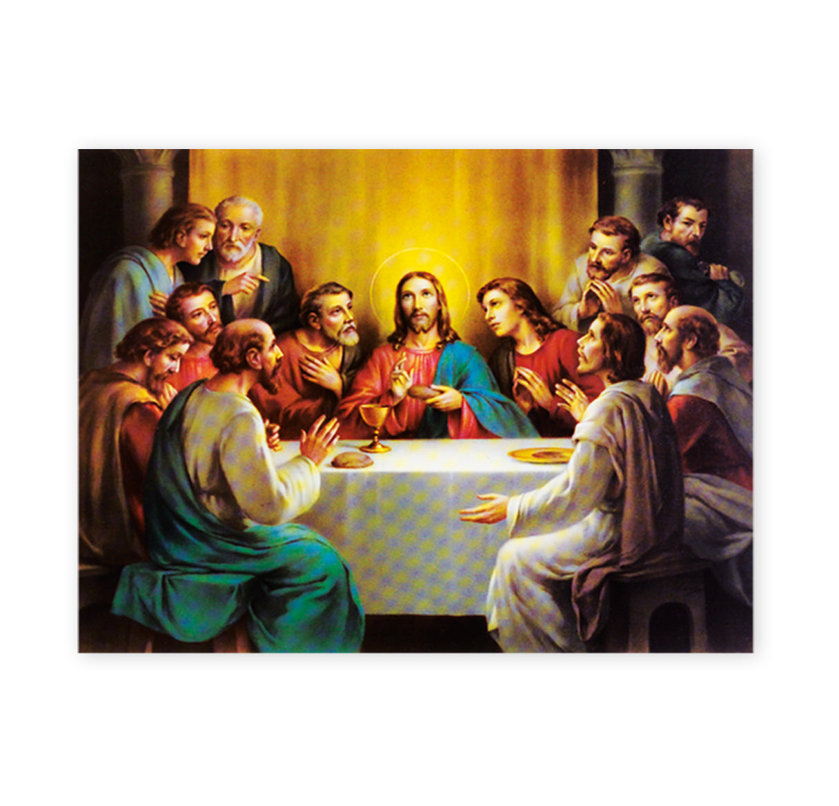 The Last Supper Italian Lithograph