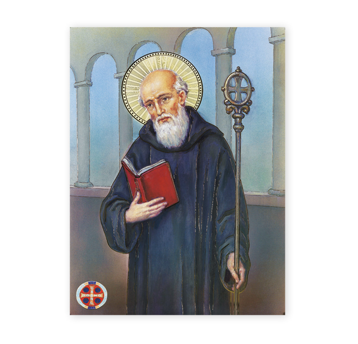 St. Benedict Italian Lithograph