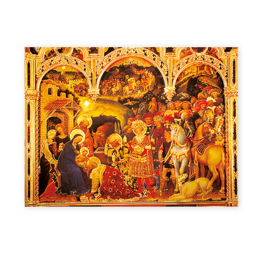 Adoration of the Magi Italian Lithograph