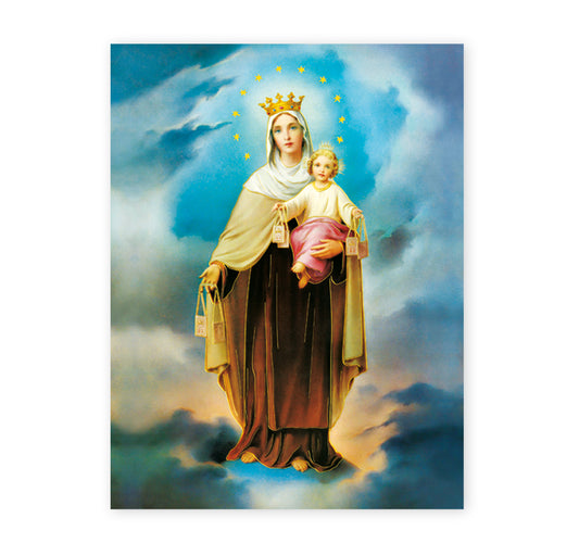 Our Lady of Mount Carmel Italian Lithograph