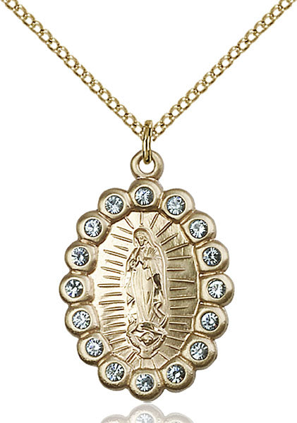 14kt Gold Filled Our Lady of Guadalupe Pendant
