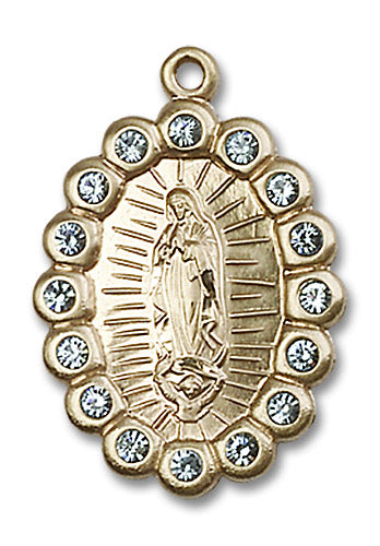 14kt Gold Our Lady of Guadalupe Medal