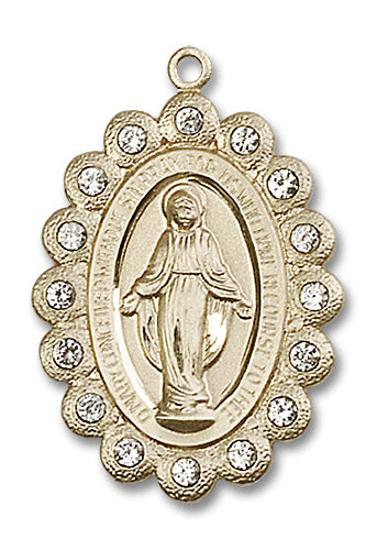 14kt Gold Miraculous Medal