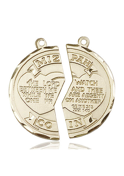 14kt Gold Miz Pah Coin Set / Army Medal